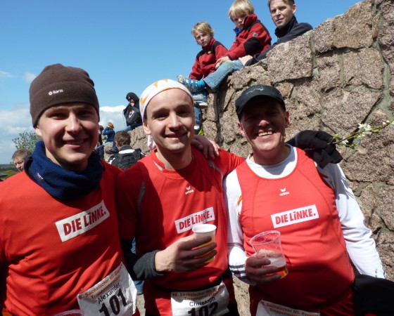 Rote Socken am sächsischen Mt. Everest