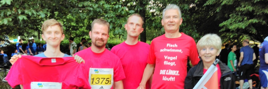 Rote Socken solidarisch mit „Rosa rennt“